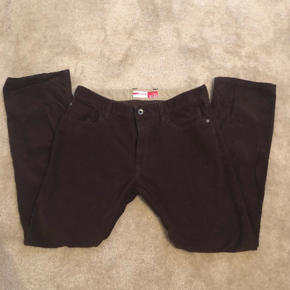 Izod Dark Brown Corduroy Pants